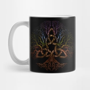 Colorful Tree of life with Triquetra Mug